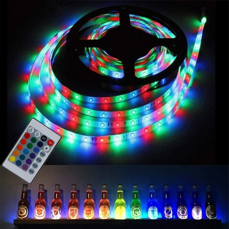 5/4M USB Powered LED Strip Lights Tape Remote Control TV Backlight For Car Room Decorations RGB Led Lights Strip Free Shipping