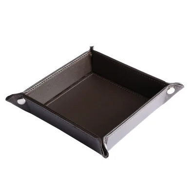 Coffee Fashion PU Desk Set MIni Office Accessories Desk Organizer Small Storage Box - Цвет: Coffee