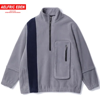 

Aelfric Eden Patchwork Pockets Men Jackets 2019 Autumn Harajuku Casual Cotton Coats Hip Hop Male Fashion Outwear Tops Streetwear