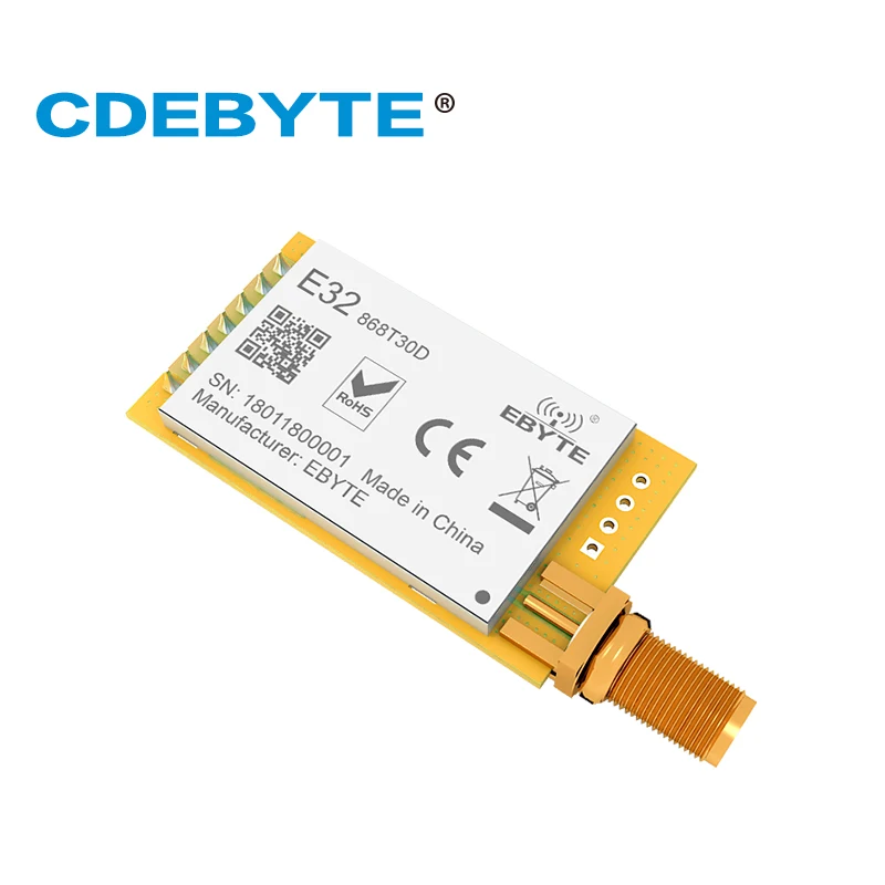 Ebyte E32 868T30D SX1276 868 МГц 30 дБм 1 Вт модуль LoRa радиочастотный большой диапазон UART Φ