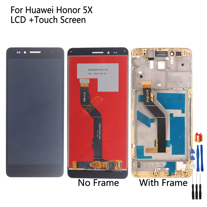 ЖК-дисплей для Huawei Honor 5X дигитайзер сенсорного экрана в сборе запасные части GR5