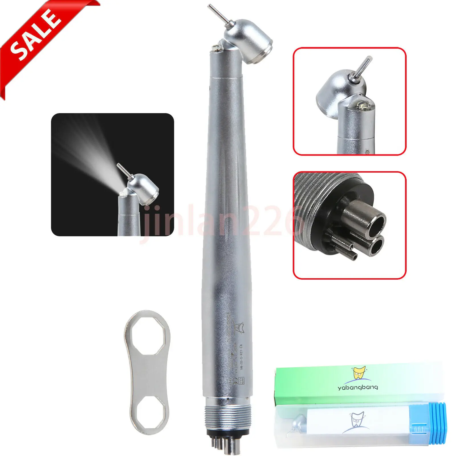 Turbine Dentaire LED NSK Style à Fibres Optiques - Haute Vitesse 350 000 Tr/min, Générateur électrique, Neuf