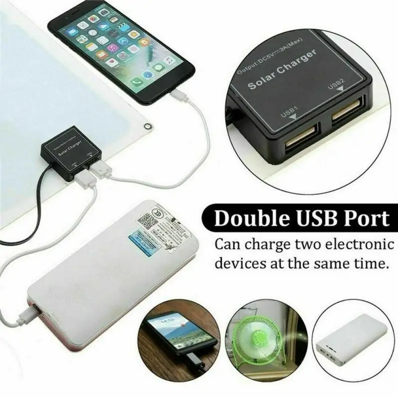 Solar ao ar Carregador de Bateria Livre com 20a Painel Controlador Portátil Duplo-usb Barco Dobrável Solar Kit Campismo Caravanas 80w 18v 3 com 20a controlador portátil duplo-usb barco carregador