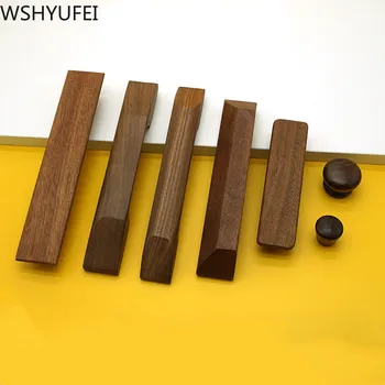 

Natural Wooden Dresser furniture handles desk drawer Pulls kitchen Cabinet Door Knob and handles Cupboard Hardware Accessory