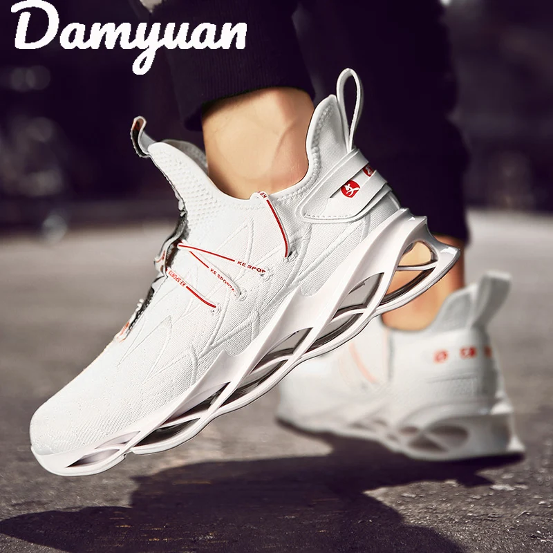 Damyuan/Мужская обувь для бега; дышащая модная спортивная обувь большого размера; популярная Повседневная Удобная легкая одежда-resistan