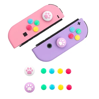 

For NS Analog Joystick Caps Cat’s Claw Thumb Stick Cover & Direction Key Stickers for Nintendo Switch NS Joy-con Controller
