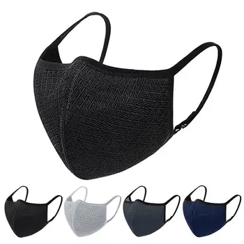 

1PCS Mesh Cloth Mouth Mask Windproof Anti-dust Half Face Mask Soft Breathable Washable Mouth Cover for Outdoor Cycling