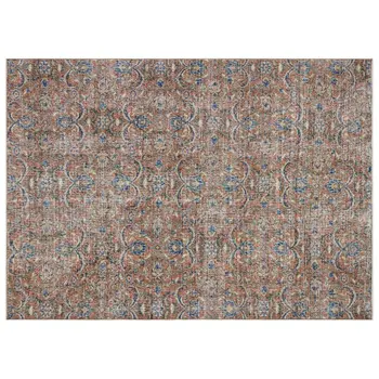 

Handmade Brown Vintage Overdyed Turkish Area Rug 200x284 Cm-6'7''X9'4''
