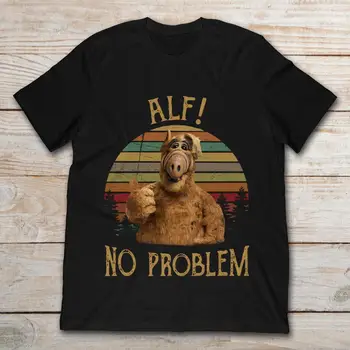 

Alf Alien No Problem Vintage T-Shirt Men's Short Sleeve T-Shirt