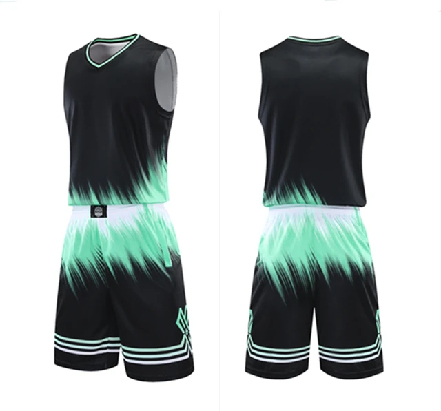  M30 2021 New Men/Women College Basketball Jerseys Sport Kit  Youth Basketball Uniform Adult basketball T Shirt Shorts Set Sportswear.  (Green, 2XL) : Clothing, Shoes & Jewelry