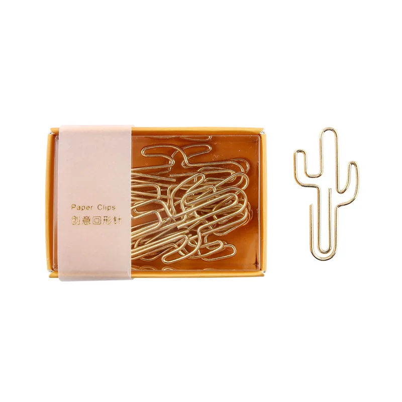 Lonely Planet Creative Boxed Paper Clip Cute Shape Paper Clip Bookmark 1BOX