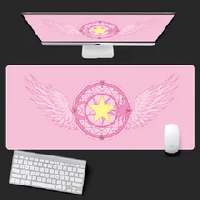 Аниме Card captor Sakra Луна фигурка единорога Водонепроницаемый Коврики на стол компьютерный игровой коврик для клавиатуры ноутбука большой Мышь...