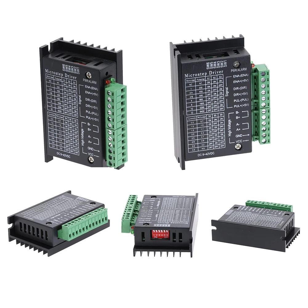 5 шт. 42/57/86 TB6600 фрезерный станок Драйвер шагового двигателя 4.0A 42VDC 32 сегментов Модернизированная версия для ЧПУ гравировальный станок 5 шт. 42/57/86 TB6600 фрезерный станок Драйвер шагового двигателя 4.0A 42VDC 32 сегментов Модернизированная версия для ЧПУ гравировальный станок
