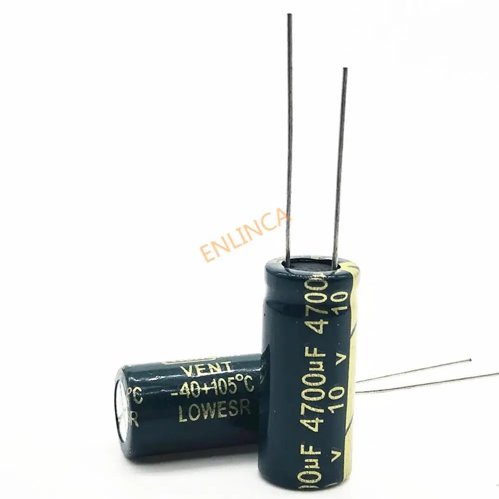 Aluminum Electrolytic Capacitor 10v 4700UF 10*25 high frequency low impedance aluminum electrolytic capacitor 4700uf 10v 20%
