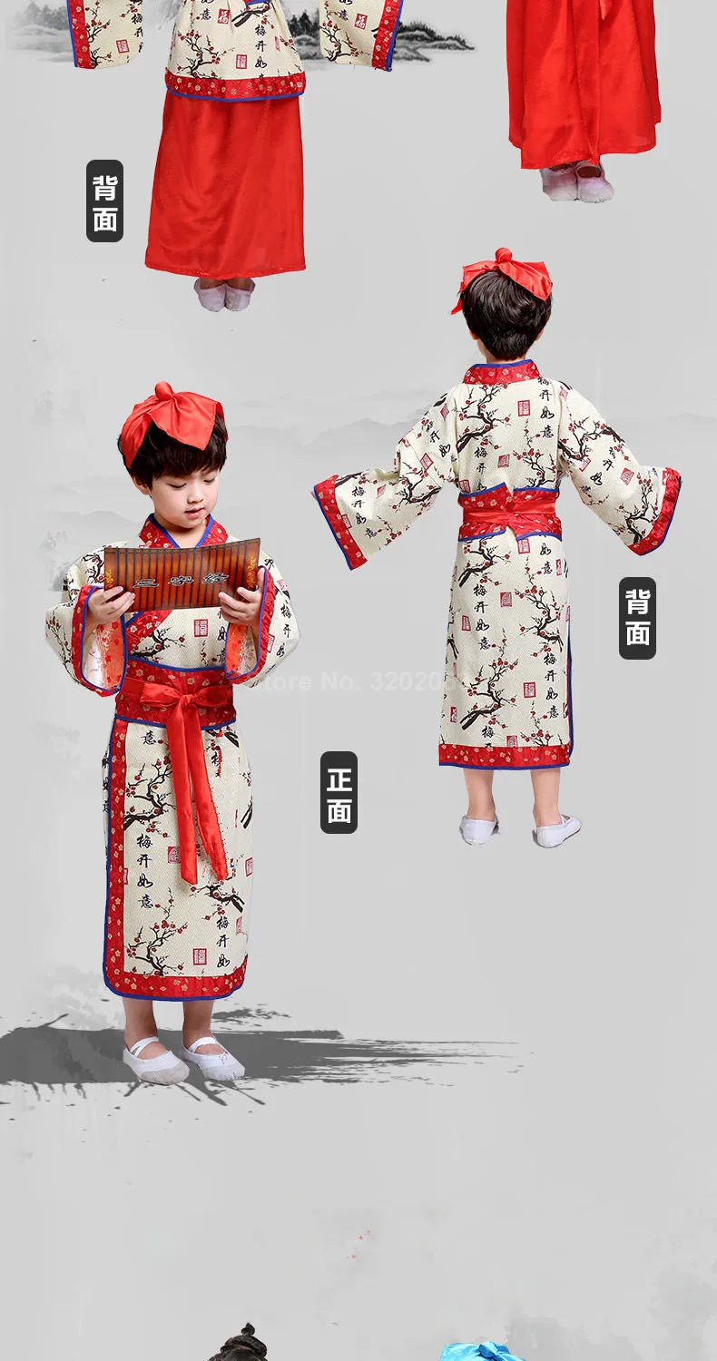 Hanfu танцевальный костюм национальный костюм для маленьких девочек и мальчиков, костюм танга, праздничная одежда, традиционный китайский стиль, платья для выпускного вечера для мальчиков и девочек