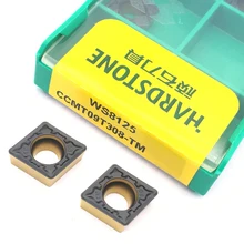Cheap 100% Original WS8125 CCMT09T308 TM CNC Lathe Cutter For Steel Turning Tools Carbide Inserts For WC Type U Drill Bit tool