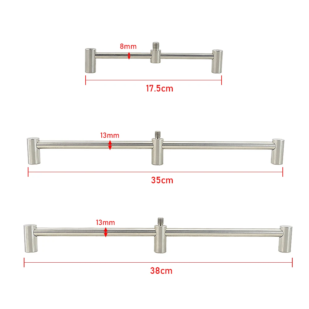 2 x Карповые рыболовные Базз-бары из нержавеющей стали для удочки, удочки для удочки, рыболовная сигнализация