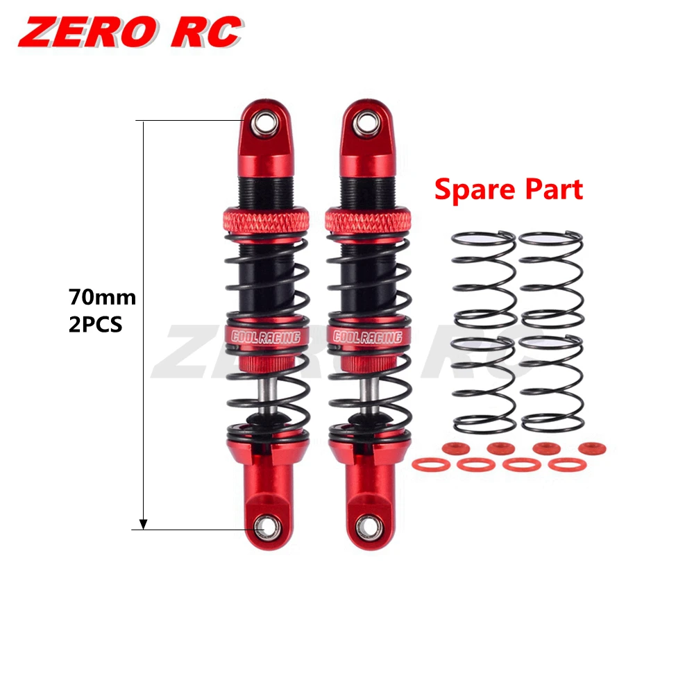 4pcs Rock Crawler Metall Öl Aufhängung Stoßdämpfer für 1/10 Trx-4 Scx10  90046 D90 Cc01 Hsp