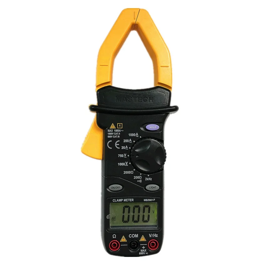 MASTECH MS2001F 31/2 бит цифровой зажим счетчик; Амперметр; Вольтметр Ом непрерывность/Диодный тест