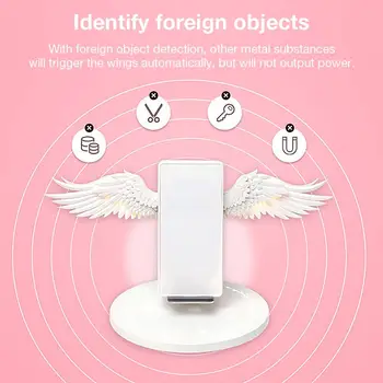 

Angel Wings 10W QI Charging Stand Fast Charging For IPhone XS MAX/8 Plus Galaxy S10 Plus Xiaomi 9 / Huawei P30 Wireless Charger