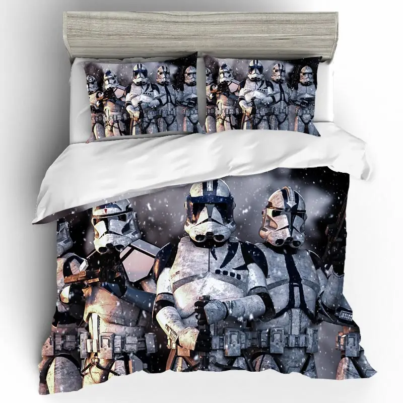 

Bedding Set Cotton Star wars Cotton Poplin Jacquard Quality Art Edredones De Cama Duvet Cover 220x240 Funda Plumon Queen Bed Set