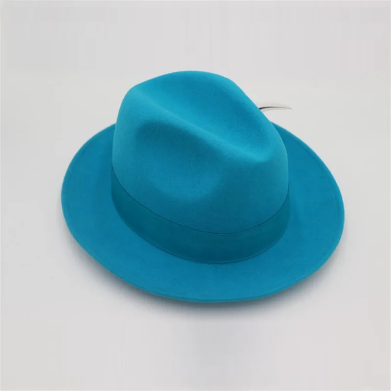 Unisex Wool Fedora Hat Wool Panama Hat 