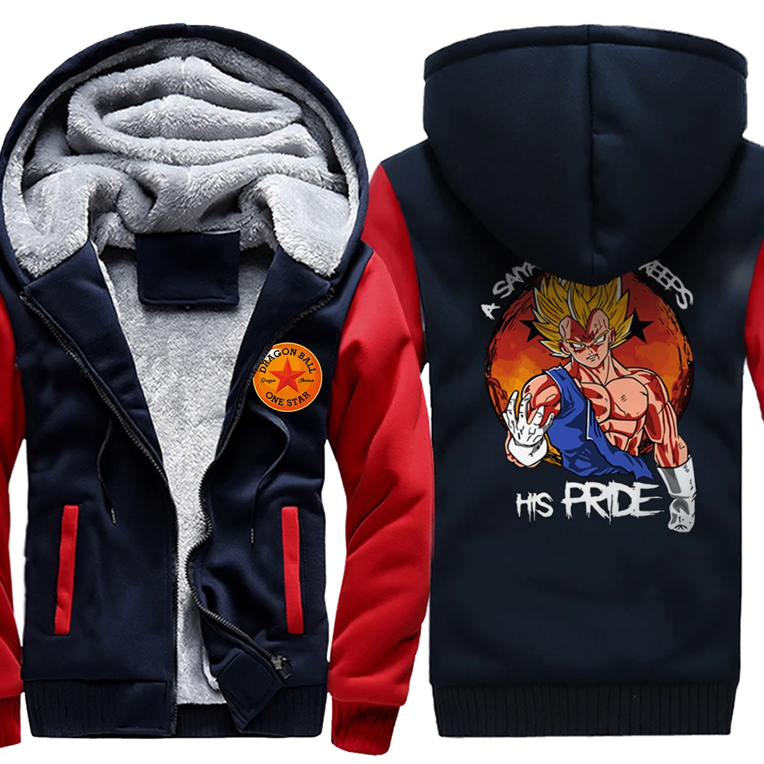 

Dragon Ball Fashion Fleece Jacket Man Zipper Hooded Raglan Tracksuits Coats 2020 Male Fashion Hooded Streetwear Winter Clothing