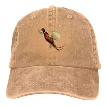 Смешной фазан папа Джинсовая Шляпа мыть бейсбольная Кепка Регулируемая Мужская