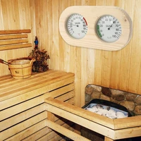 Wooden Sauna Thermometer Hygrometer Temperature Meter Sauna Room Sauna Climate Meter Measuring Hygrometer A19 21 Dropship 1