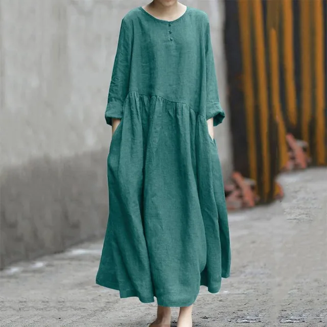 aliexpress linen dress