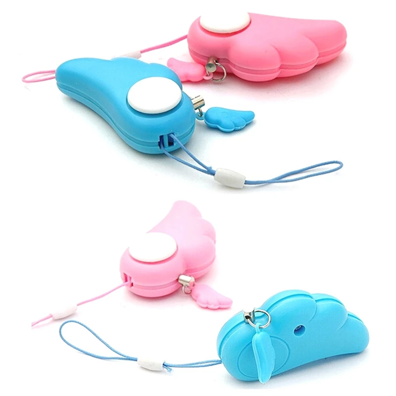 Self Defence Keychain Alarm Personal Protection Women Security Alarm 90dB Loud Self Defense Supplies Emergency Alarm