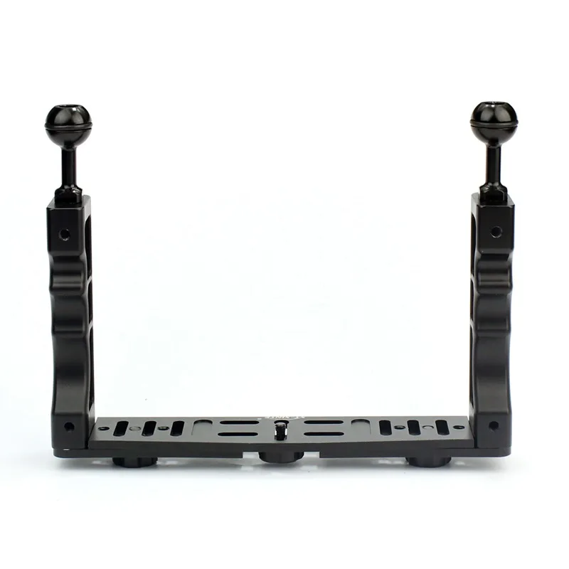 

CNC Aluminum Alloy Handle Grip Stabilizer Rig Handheld Underwater Scuba Diving Tray Mount / LED Light for Gopro DSLR Camera