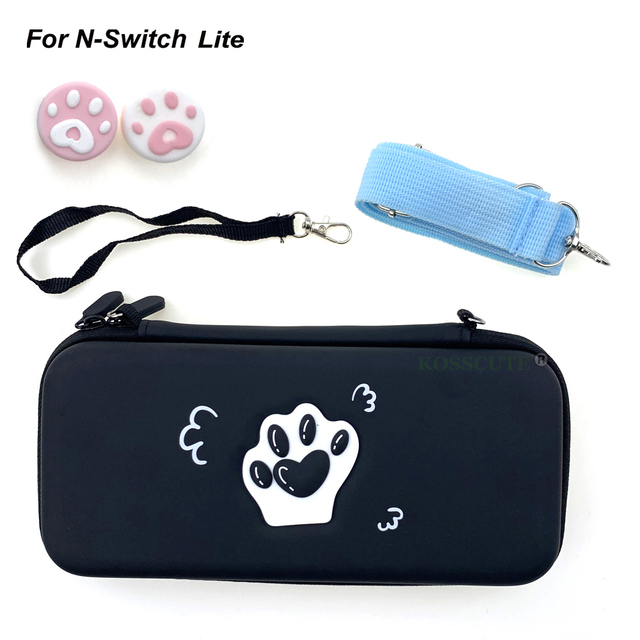 Paw Bag for Nintendos NS Lite Console Joycons Protect Game Bag For NS Switch Storage Bag Lanyad String Game Card Case