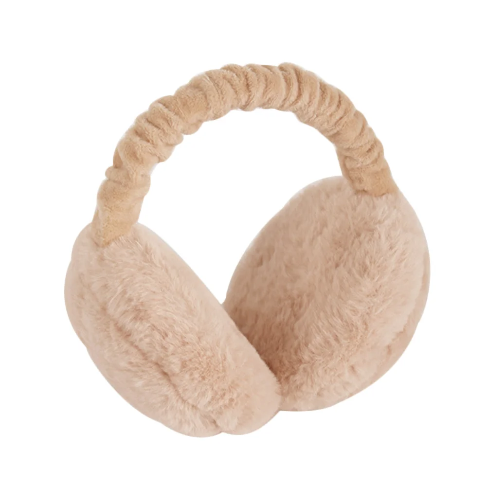 CAMEL Женская повязка на голову, зимняя, регулируемая, полная, объемная, складная, защита, искусственный мех, наушники, уши, грелка - Цвет: CAMEL