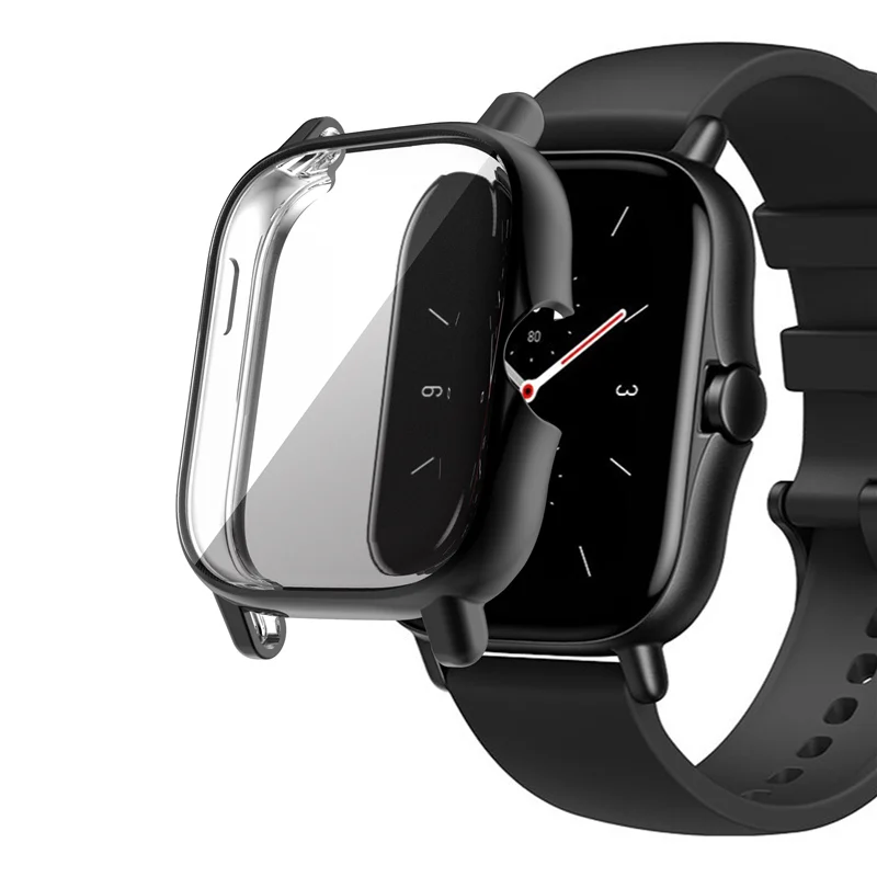 Durable TPU Protective Watch Screen Protector Case - Crystal Clear Cover for Amazfit GTS & BIP Series