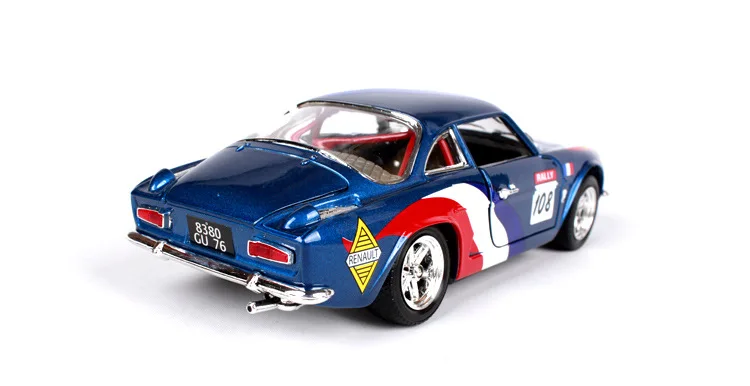 1-24 Bimeigao Reynolds ALPINE A110 модель сплава Модель автомобиля Renault модель гоночной машины
