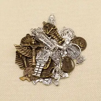 

Vintage 20 Pieces Egypt Pharaoh Queen Random Mixed No Designated Styles Charms Pendant Accessories Jewelry