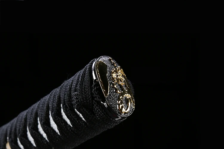 Samurai katana swords 1045 carbon steel blade sharp edge japanese katanas sword wooden sheath Guard ready hot props