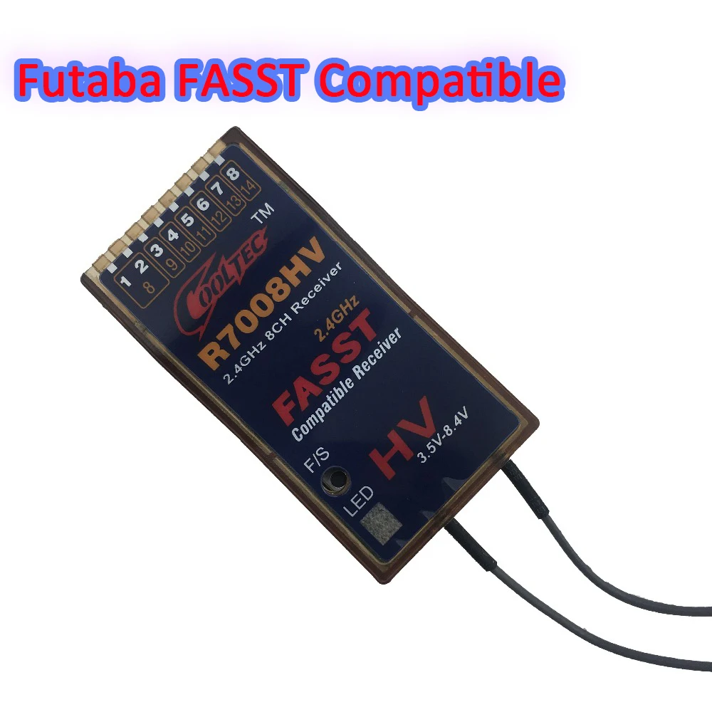 Cooltech R7008HV Futaba Fasst совместимый 8 13ch приемник для 14SG 16SG 16SZ 18SZ 18MZ WC r7008sb TFR8sb