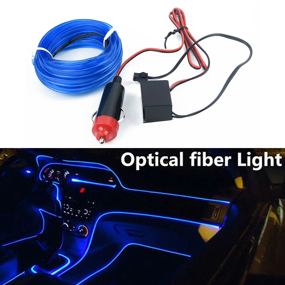 

2020 Hot Sale 4 Meter Universal LED Car Interior Atmosphere Blue Decoration Light With Charger