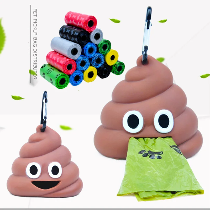 

New Pet Dog Poop Bag Dispenser Waste Garbage Holder Dispensers Poop Bags Pets Dogs Trash Cleaning Dog Toy Pet Supplies