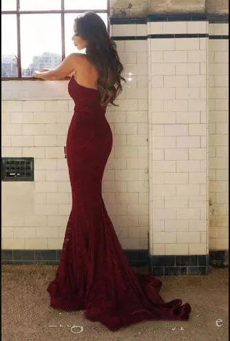 Vestido вина фрейлина Свадебные вечерние платье Элегантное бордовое милое детское платье силуэта «русалка» Дешевые Длинные Платья для подружек невесты