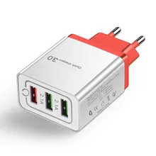 Universal 5V 3A USB Quick Charge 3.0 18W Phone Charger for iphone 7 8 X Huawei EU Plug QC3.0 Fast Charging Multi Charger