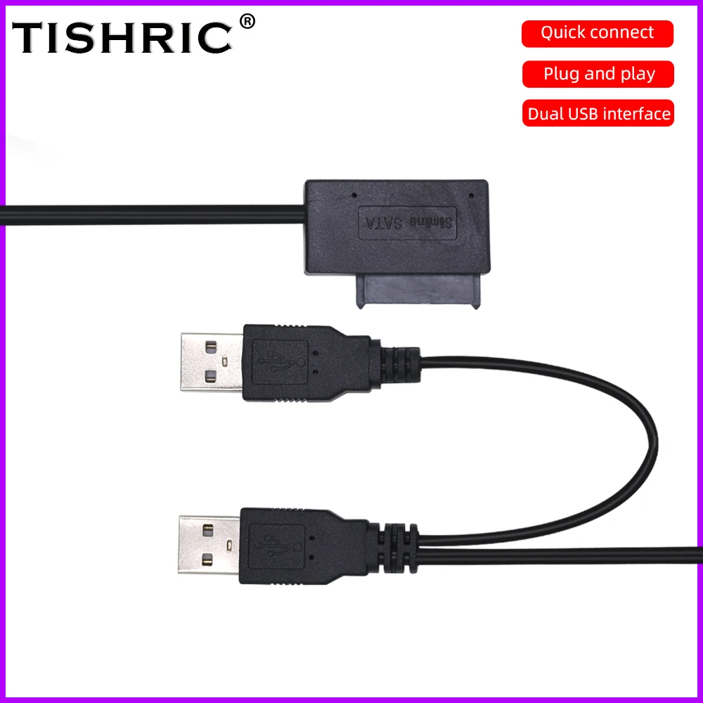 Usb-адаптер TISHRIC Sata кабель для внешних дисков 6 7 13 Pin Easy Drive Line жестких оптических