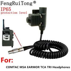 Accessoire de casque tactique PTT U94 IP65, pour COMTAC EARMOR TCA, casque pour Radio Selex H4855, Bowman PRR PRC343 