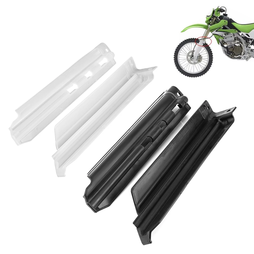 

1 pair of Motorcycle Plastic Front Fork Slider Guards Protection Cover Fits For Kawasaki KLX650 KLX250R White Black optional
