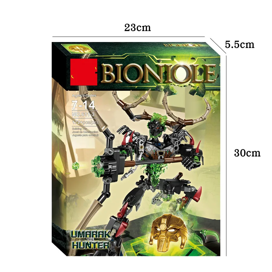 BIONICLE серии 4 шт./компл. земли ледяной огненный охотника, игровые фигурки, строительные блоки, игрушки для мальчиков и совместимо со всеми самых лучших брендов, BIONICLE подарок