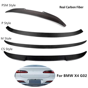 

Carbon Fiber Car Tail Spoiler Wing for BMW X4 G02 P/M/CS/PSM Style 2018-up Auto Professional External Parts Spoiler Wing