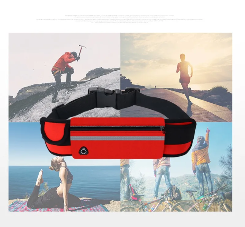 New Outdoor Running Waist Bag Waterproof Mobile Phone Holder Jogging Belt Belly Bag Women Gym Fitness Bag Lady Sport Accessories (23)