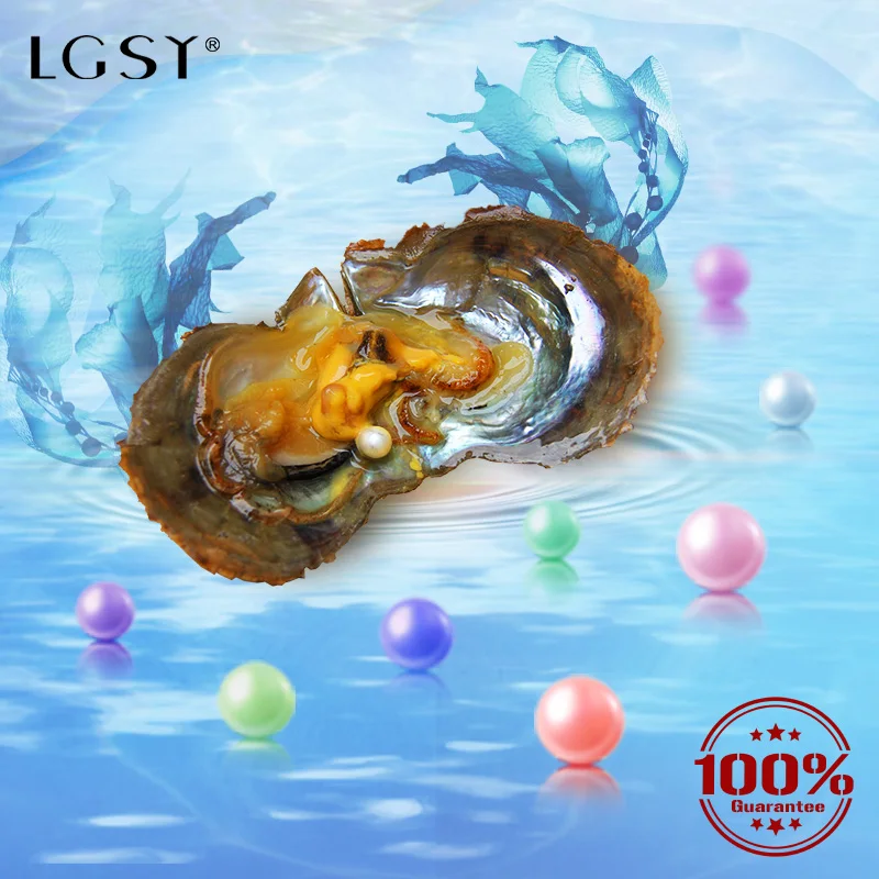 LGSY 6-7 мм Круглый бисер Akoya ожерелье с жемчугом натуральный морской жемчуг